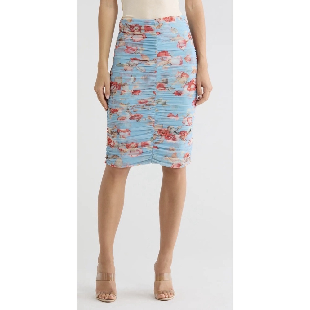 L'AGENCE Isadora Mesh Midi Skirt Size M
